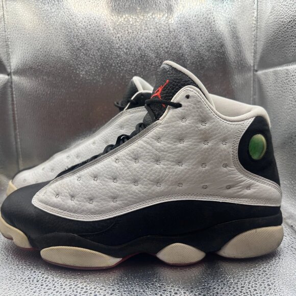 Size 10.5 Air Jordan 13 Retro 2013 He Got Game White Black Mens Shoes 309259-104 - Picture 7 of 11